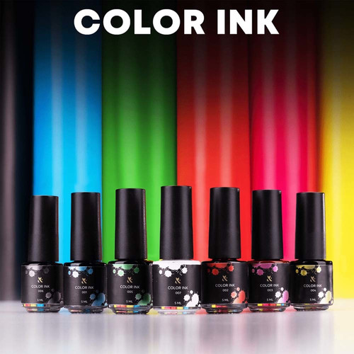 Цветное полимерное чернило для акварельного декора F.O.X Color Ink Red 002 5 мл - Фото №3