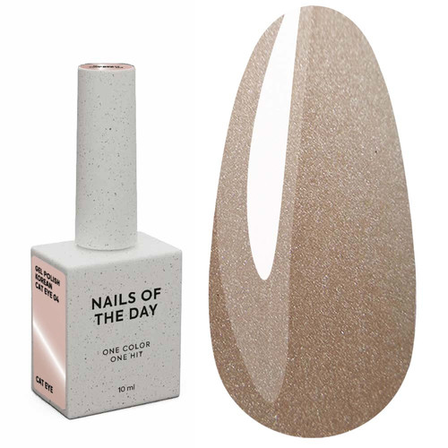 NAILSOFTHEDAY Koreaanse cat eye hybride nagellak 04, 10 ml - Фото №1