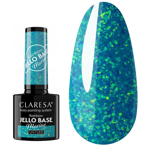 База для ногтей CLARESA RAINBOW JELLO BASE Marine 5 г - Фото №1