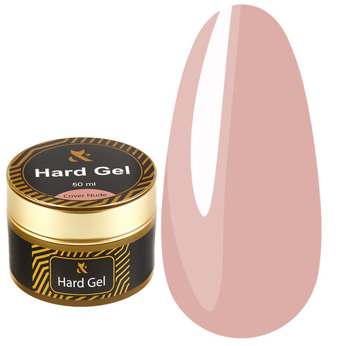 Гель для моделирования F.O.X Hard gel Cover Nude 50 мл - Фото №1