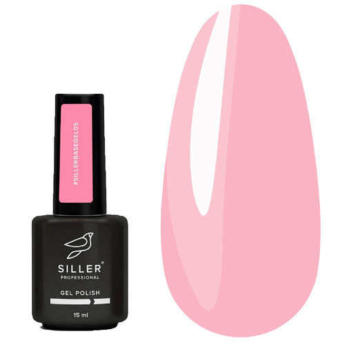 База для ногтей Siller Base Gel №005 телесно-розовый 15 мл - Фото №1