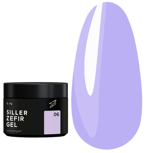 Гель для наращивания SILLER Zefir №06 (банка) лиловый 15 мл (НФ-00019233) - Фото №1