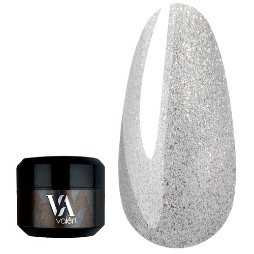 Гель-краска VALERI Silver Metal Gel 5 мл (VSMG5) - Фото №1