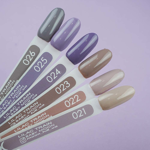 Gelpolitur Moon Full Baby Lilac Train 026 grau-lila 6 ml - Фото №3
