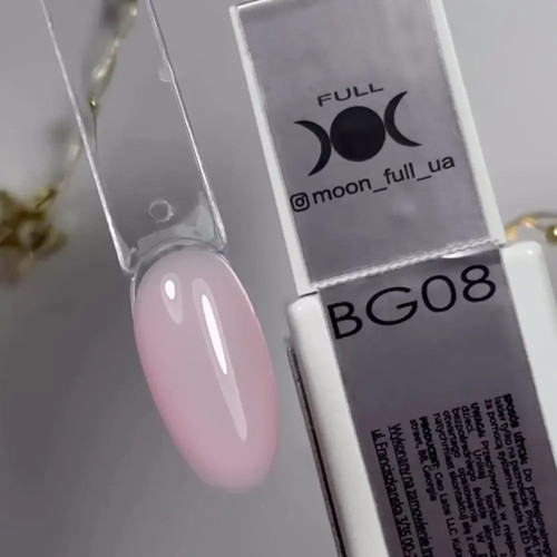 Жидкий гель Moon Full Liquid Builder Gel BG08 светло-розовый 15 мл - Фото №2