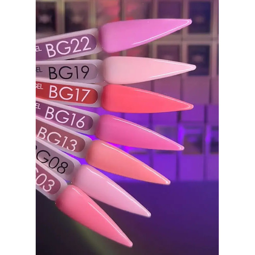 Жидкий гель Moon Full Liquid Builder Gel BG19 бледный чертополох крайола 15 мл - Фото №3