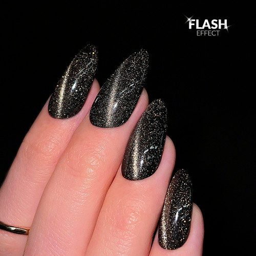 Топ Slowianka No Wipe Flash Cat Eye Gold 10 г - Фото №2
