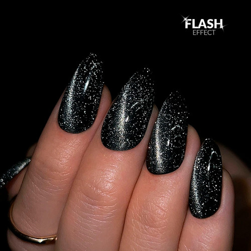 Топ Slowianka No Wipe Flash Cat Eye Silver 10 г - Фото №2