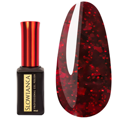 База для ногтей Slowianka 460 Dark Base Red 10 г - Фото №1
