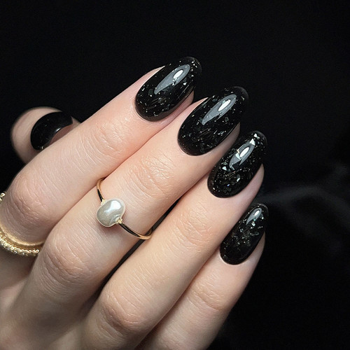 База для ногтей Slowianka 464 Dark Base Black 10 г - Фото №3