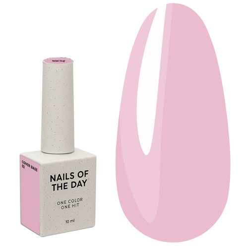 NAILSOFTHEDAY Cover Base NIEUW Formule 02 roze-nude 10 ml - Фото №1