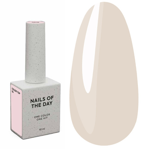 Top NAILSOFTHEDAY Color top 04 light beige 10 ml - Фото №1