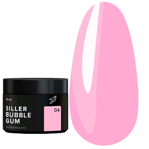 Гель для наращивания Siller BUBBLE GUM №04 розовый 15 мл (банка) (НФ-00020224) - Фото №1