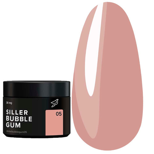 Гель для наращивания Siller BUBBLE GUM №05 бежевый 15 мл (банка) (НФ-00020225) - Фото №1