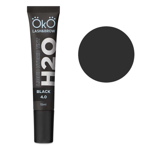 Краска OKO для бровей и ресниц Liquid Hybrid Tint H20 Black 4.0 15 ml (TINT-BL) - Фото №1