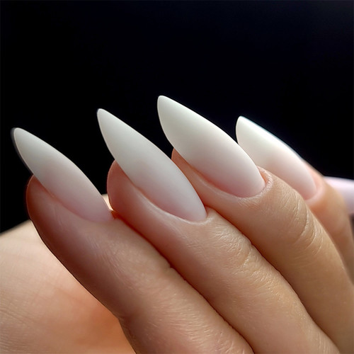 Гель для наращивания Slowianka Builder Gel Milky Mascarpone Half Cover - ideal thixotropic 15 г - Фото №4