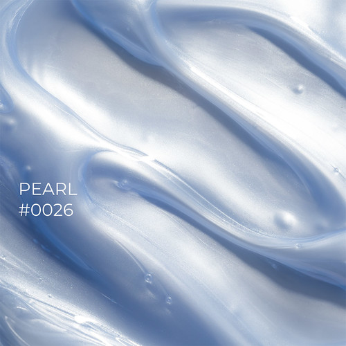 Гель для ногтей DNKa Builder Gel №0026 Pearl голубой с перламутром 30 мл (BGD0026) - Фото №2