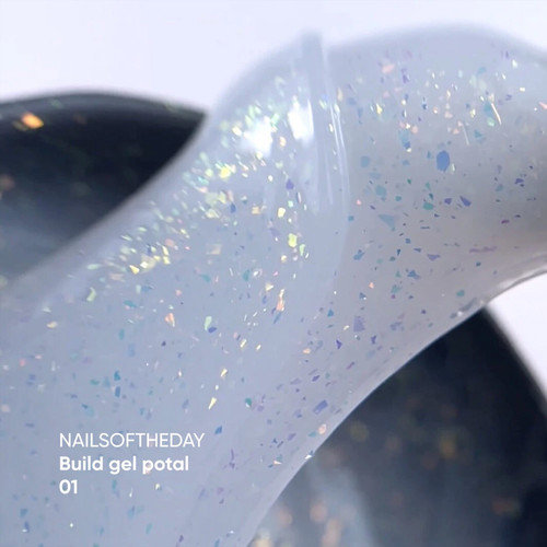 Гель NAILSOFTHEDAY Build gel potal 01 молочный 15 мл - Фото №2