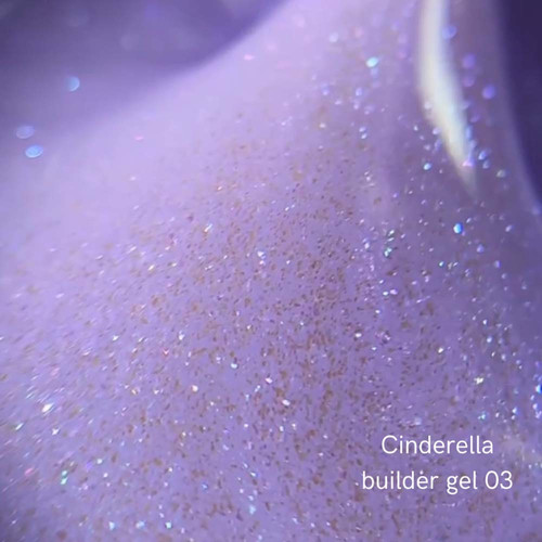 Гель NAILSOFTHEDAY Cinderella builder gel 03 фиолетовый с жемчужным переливом 15 г - Фото №2