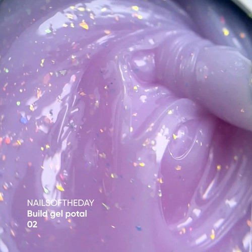 Гель NAILSOFTHEDAY Build gel potal 02 нежно-розовый 15 мл - Фото №2