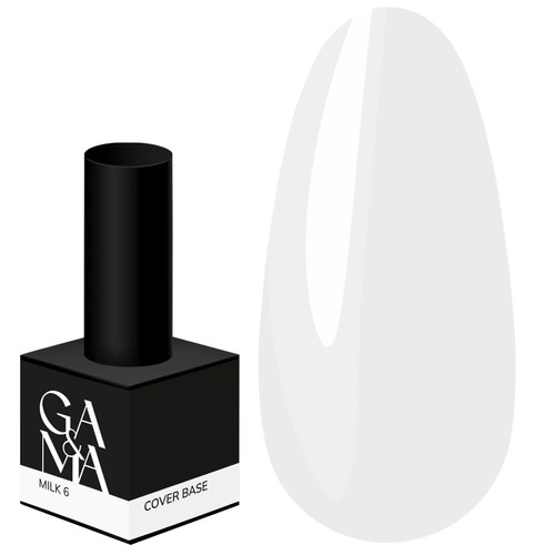 База для ногтей GA&MA Cover Base №006 Milk 15 мл (7700405) - Фото №1
