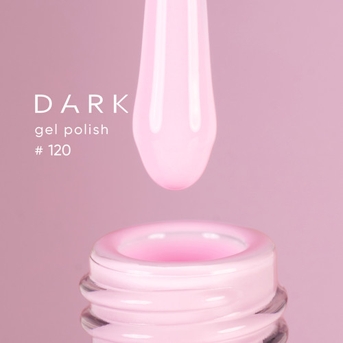 Гель-лак DARK New collection 120 молочно-розовый 10 мл - Фото №2