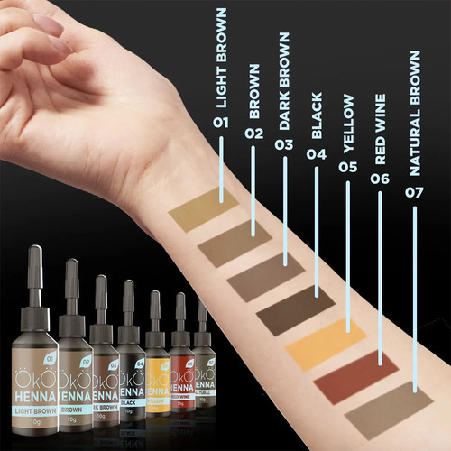 Хна для бровей OKO Henna 02 Brown 5 г - Фото №2