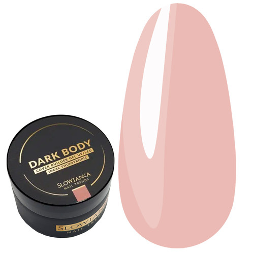 Гель для наращивания Slowianka Builder Gel DARK BODY COVER - ideal tixotropic 50 г - Фото №1