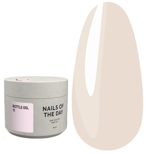 Гель NAILSOFTHEDAY Bottle gel 11 бледно-розовый 30 мл - Фото №1
