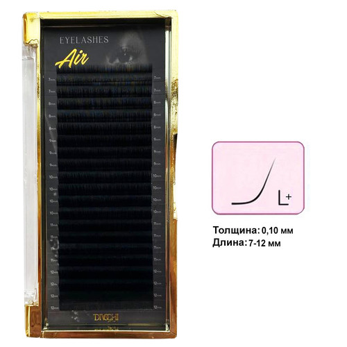 Ресницы Divochi Air MIX черный изгиб L+ 0.10 20 рядов 7-12 мм