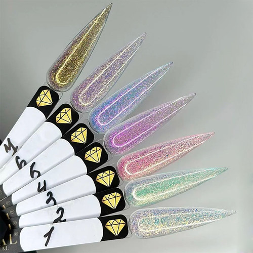 Гель для наращивания Crystal Builder Gel Chameleon №2 золотисто-зеленый хамелеон 15 мл - Фото №2