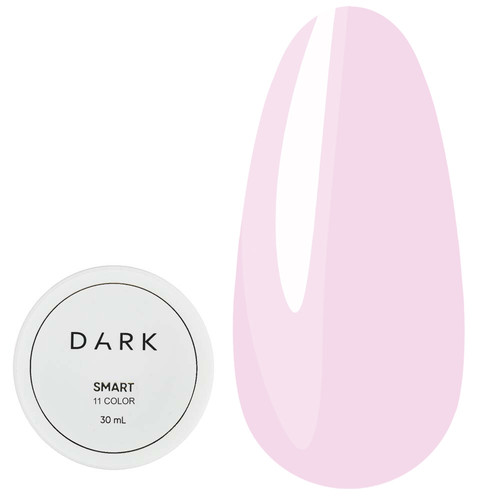 Гель для наращивания DARK Smart Builder Gel 11 молочно-лиловый 30 мл - Фото №1