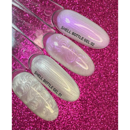Гель NAILSOFTHENIGHT Shell Bottle gel 01 жемчужный белый 10 мл - Фото №6