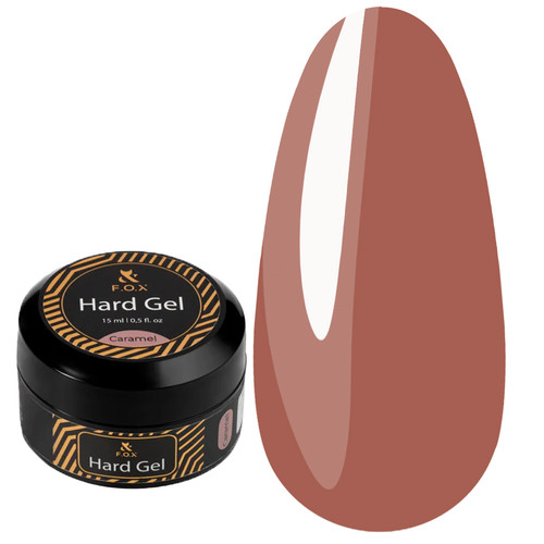 Гель F.O.X Hard gel Caramel 15 мл - Фото №1