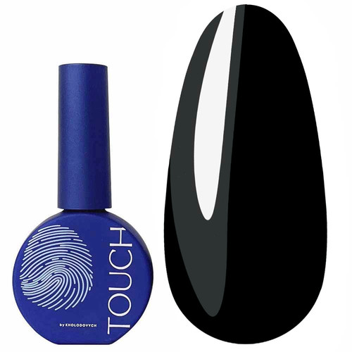 Гель-лак Touch Solo Gel Polish 01 однофазный 3в1 насыщенный черный 9 мл - Фото №1
