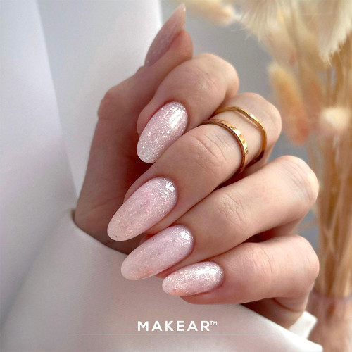 Гель для наращивания MAKEAR Gel&Go GG20 Glitter Milky 50 мл - Фото №4