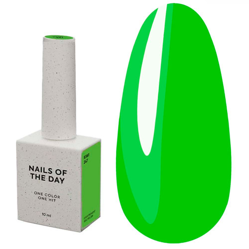 Гель-лак NAILSOFTHEDAY Kiwi 247 неоново-зелёный 10 мл - Фото №1