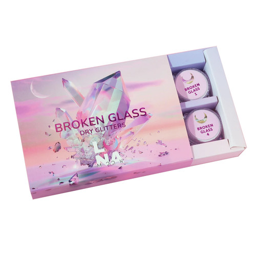 Комплект сухих блесток для ногтей LUNA Broken Glass 6 штук (804-3641) - Фото №1