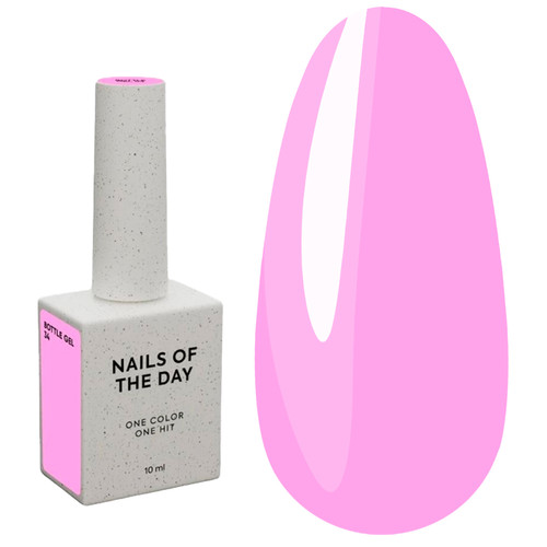 Гель NAILSOFTHEDAY Bottle gel 34 нежно-розовый 10 мл - Фото №1