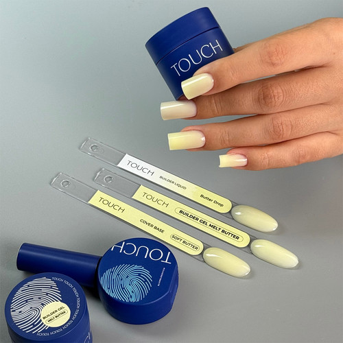 Gel zur Verlängerung Touch Builder flüssig Butter Drop 15 ml - Фото №3