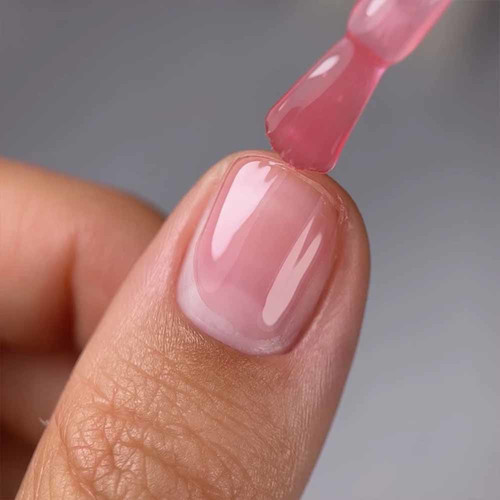 База для ногтей NAILSOFTHEDAY Cover NEW Formula №46 полупрозрачный припыленно-розовый 10 мл - Фото №3