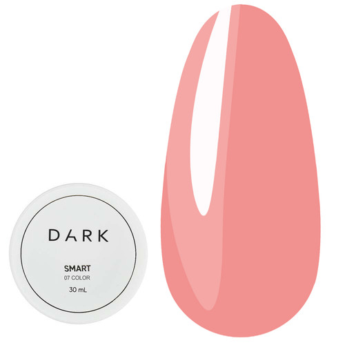 Гель для наращивания Dark Smart Builder gel 07 розовый персик 30 мл - Фото №1