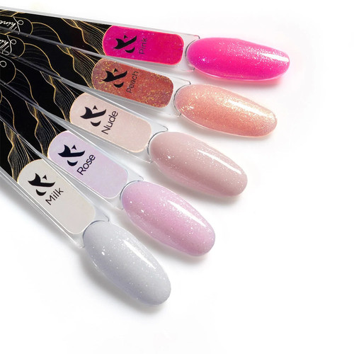 Гель для наращивания FOX Shine Gel Pink 15 мл - Фото №2