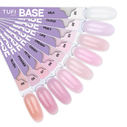 База для ногтей TUFI profi Cover base coat 07 Petal 10 мл (0326526) - Фото №4
