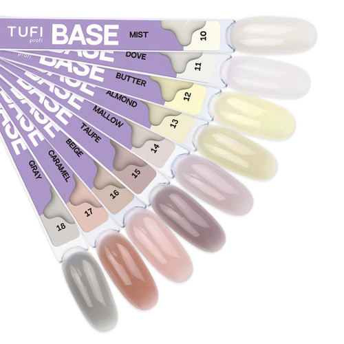 База для ногтей TUFI profi Cover base coat 15 Taupe 10 мл (0326534) - Фото №4