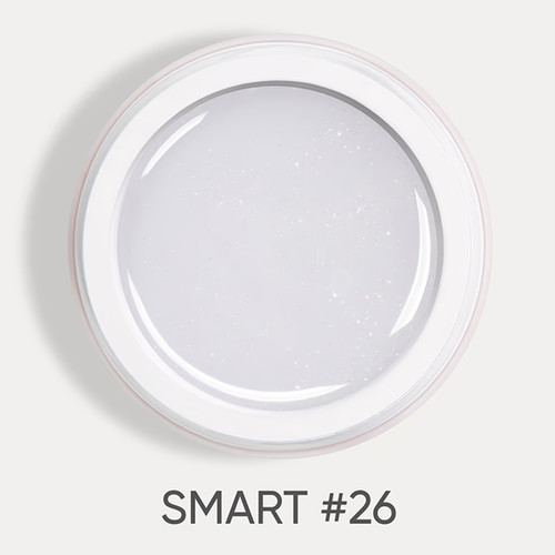 Гель для наращивания Dark Smart Builder gel 26 молочный с блестками 15 мл - Фото №3