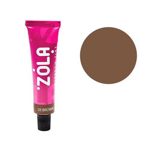 Augenbrauen - und Wimpernfarbe ZÓLA Nr. 03 braun 15 ml