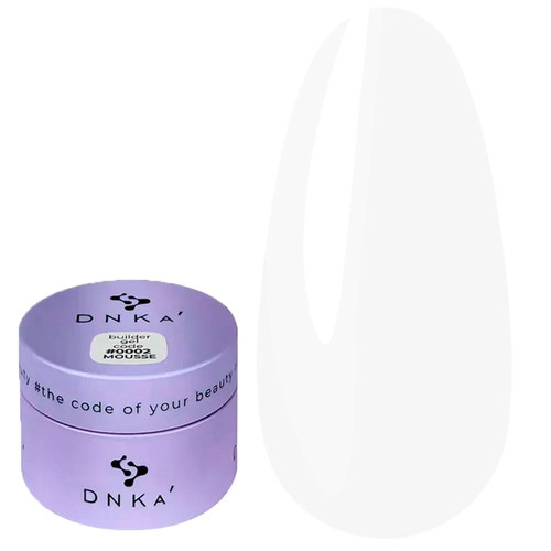 Гель для ногтей DNKa Builder Gel Mousse 0002 молочный 30 мл - Фото №1