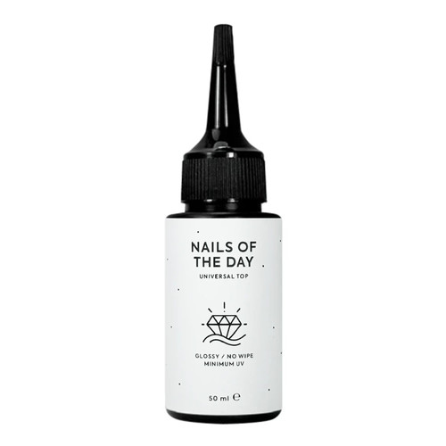 Топ NAILSOFTHEDAY Universal top без липкого слоя с минимальным содержанием уф-фильтров 50 мл - Фото №1