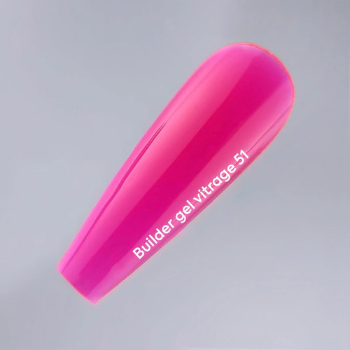 Гель для наращивания NAILSOFTHEDAY Builder gel 051 Vitrage розовый 15 мл - Фото №5